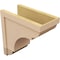 Ekena Millwork 10"W x 20"D x 20"H Classic Bryant Rough Cedar Woodgrain TimberThane Corbel, Primed Tan CORUR10X20X20BRYRCPR - alternate 3